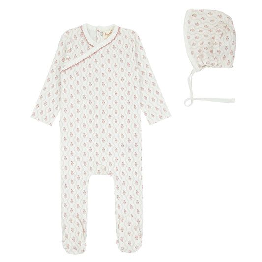 Scalloped Print Footie