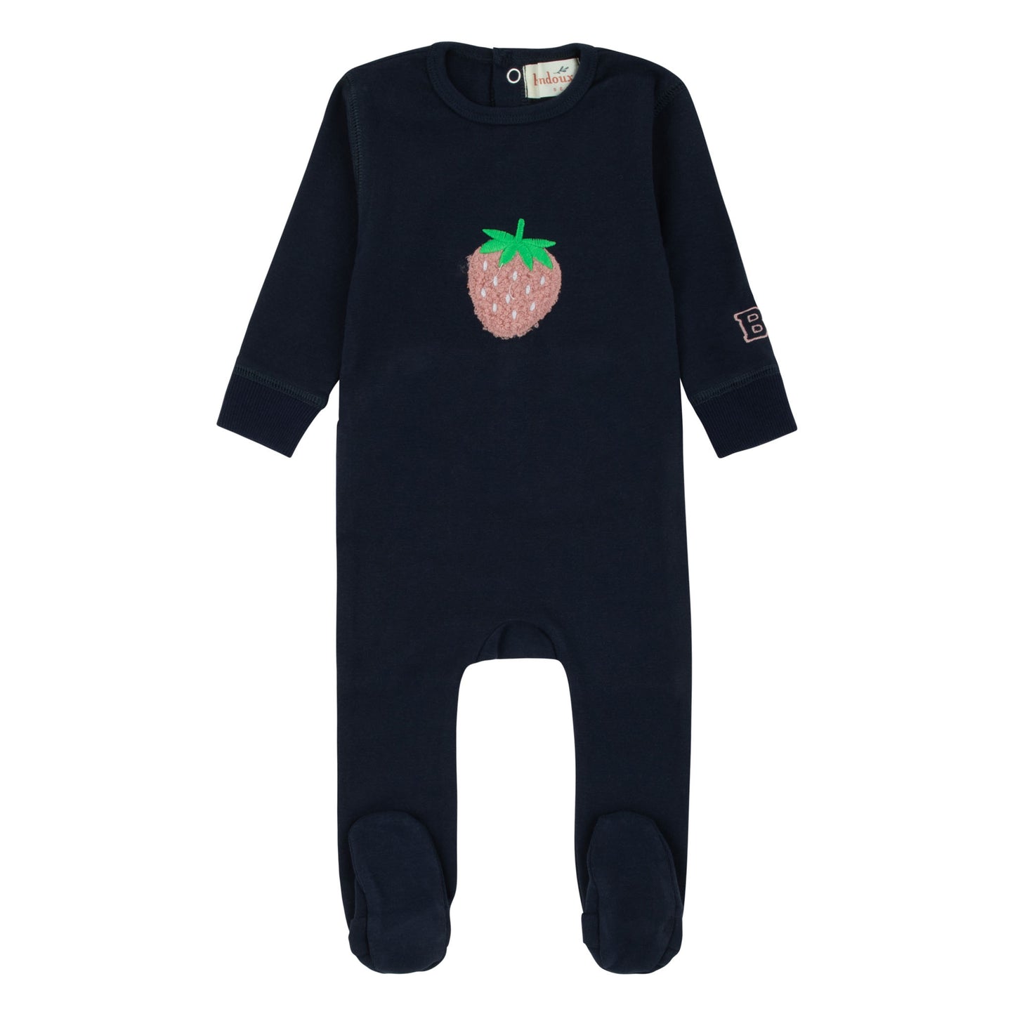 Sherpa Strawberry Navy Footie