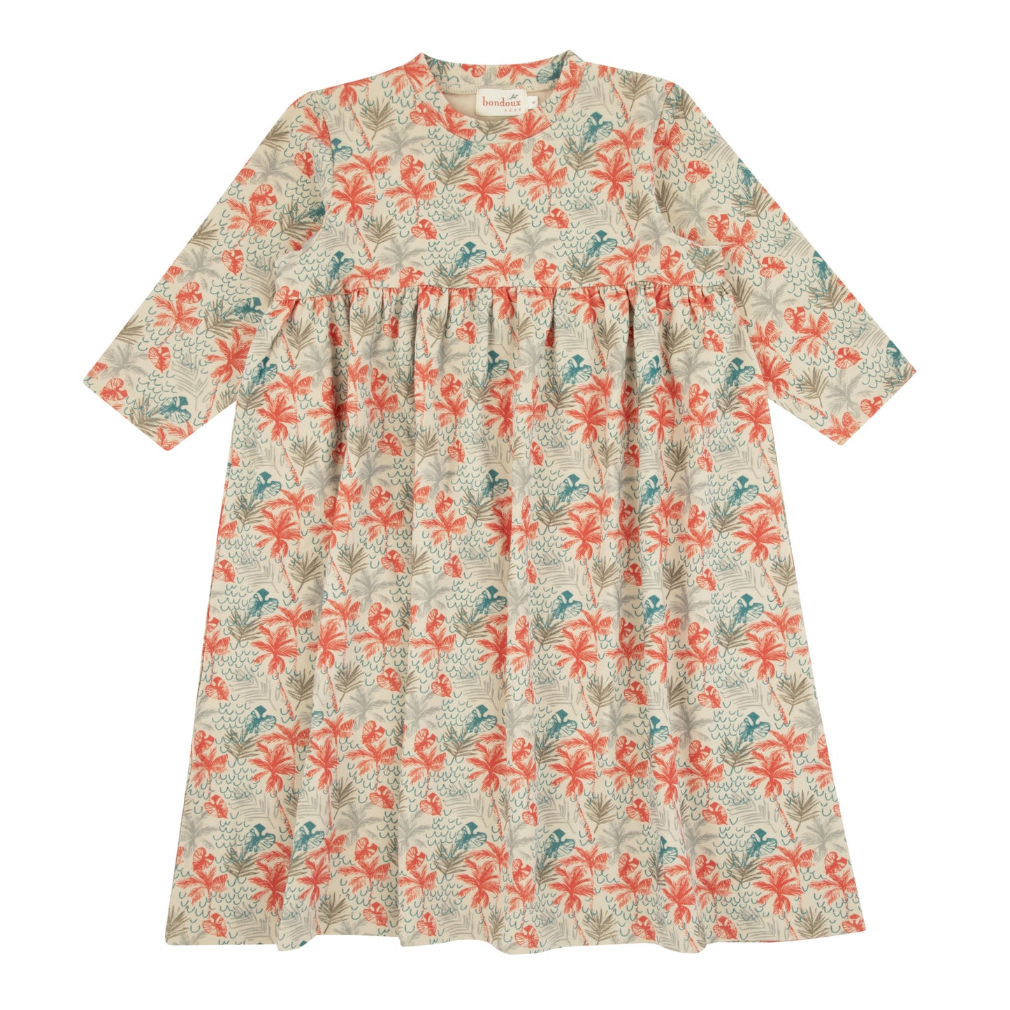 Tropical Dress Long Sleeve