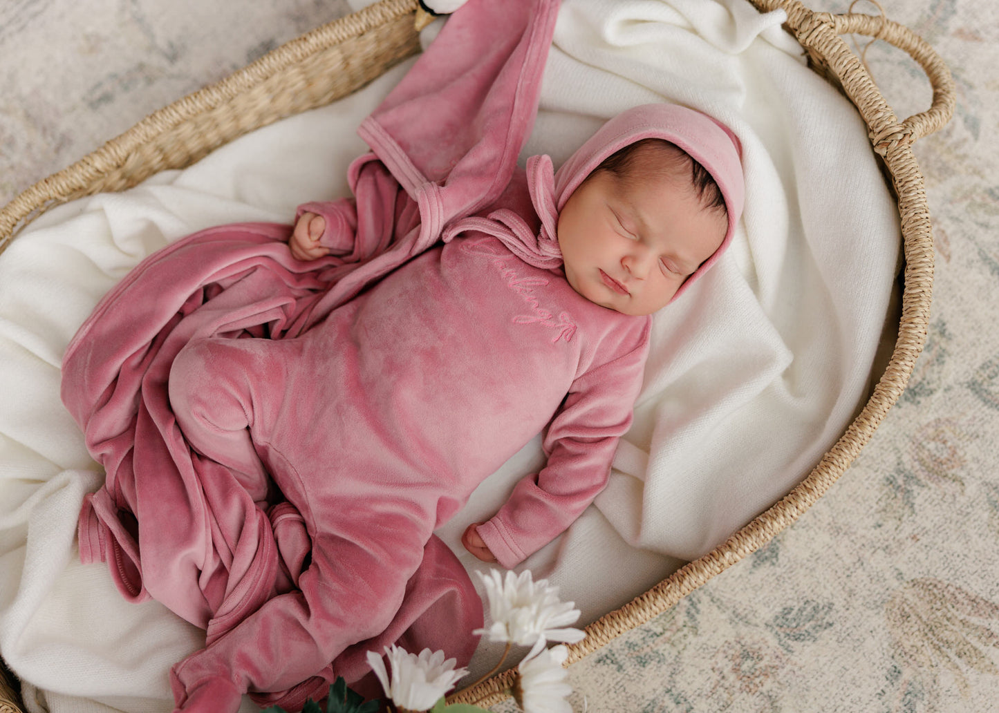 Darling Bow Footie - Orchid