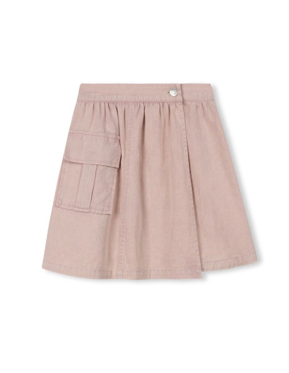 Nash Wrap Pocket Denim Skirt