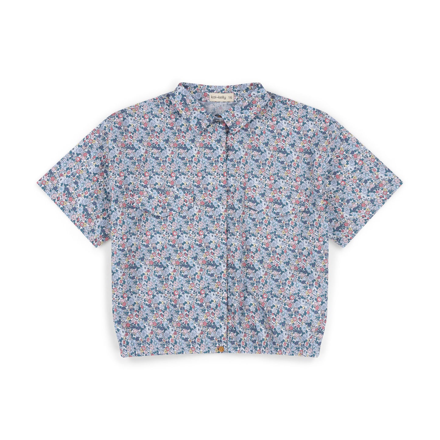 Crop Teen Floral Shirt