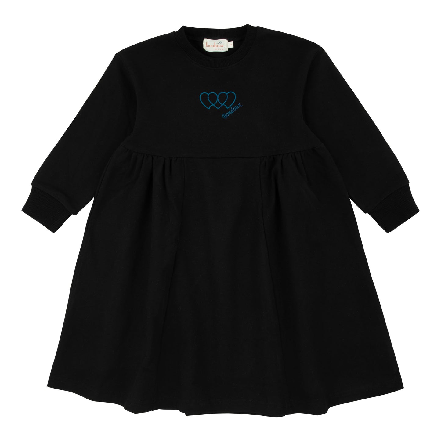 Black And Teal Detail Dress