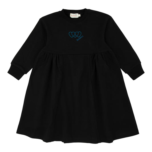Black And Teal Detail Dress