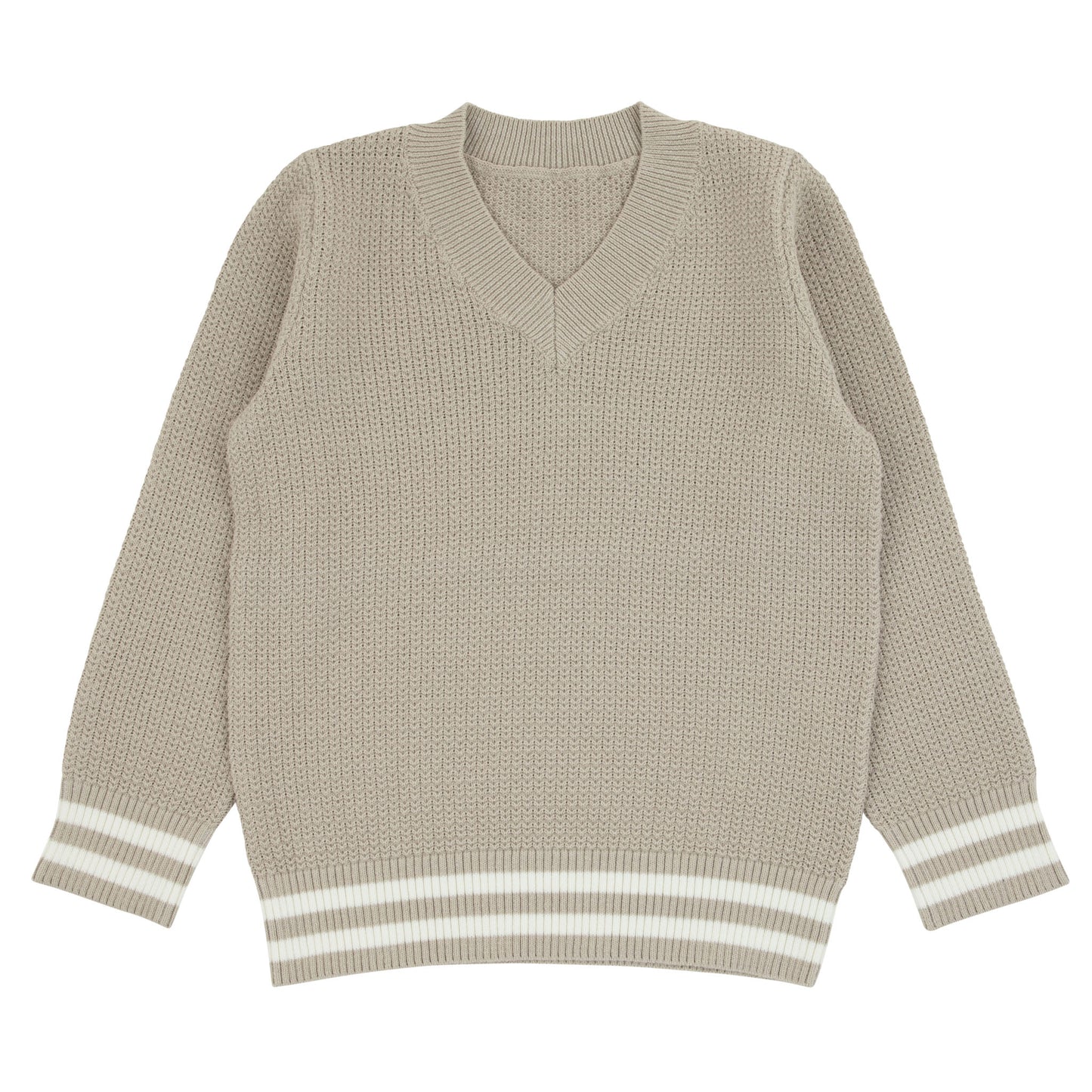 Striped Trim Sweater