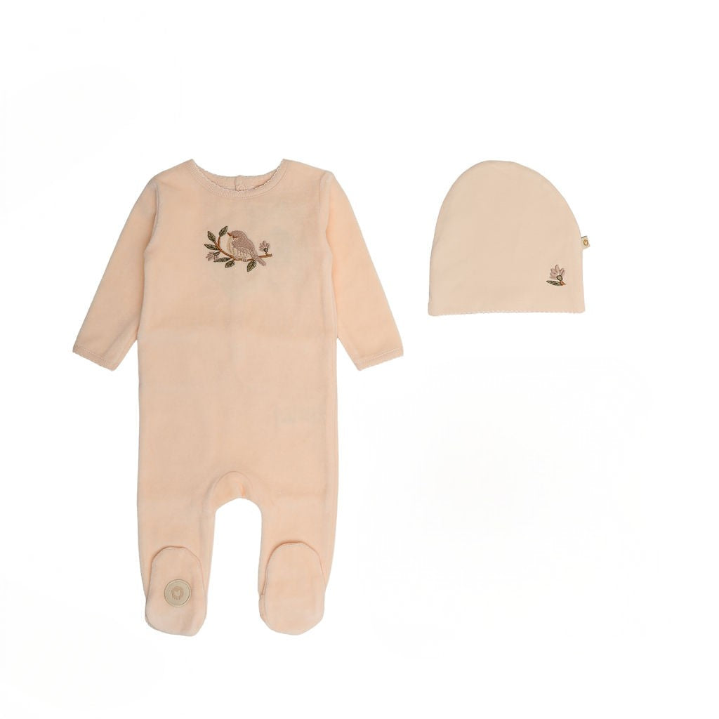 Bird & Branch Footie & Hat Set