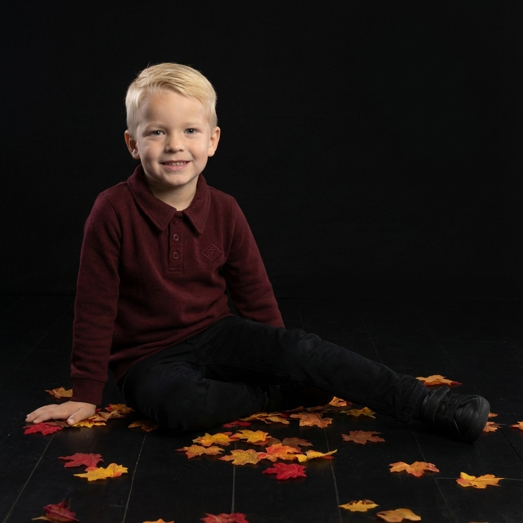 Boys Burgundy Polo