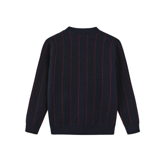 Pilro Pinstripe Knit Cardigan