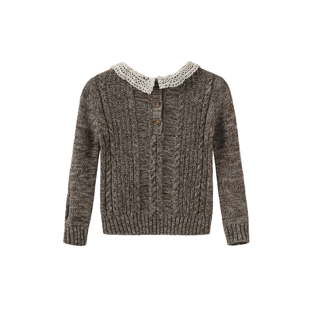 Hilton Marled Knit Bow Sweater Set