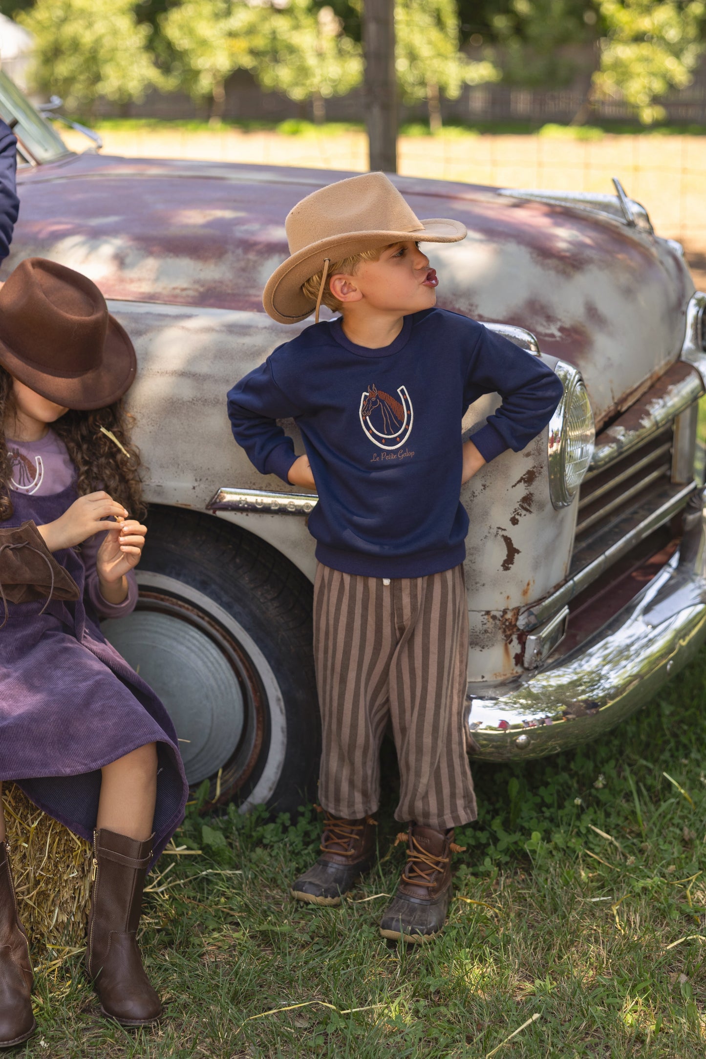 The Gallop Navy Toddler Top