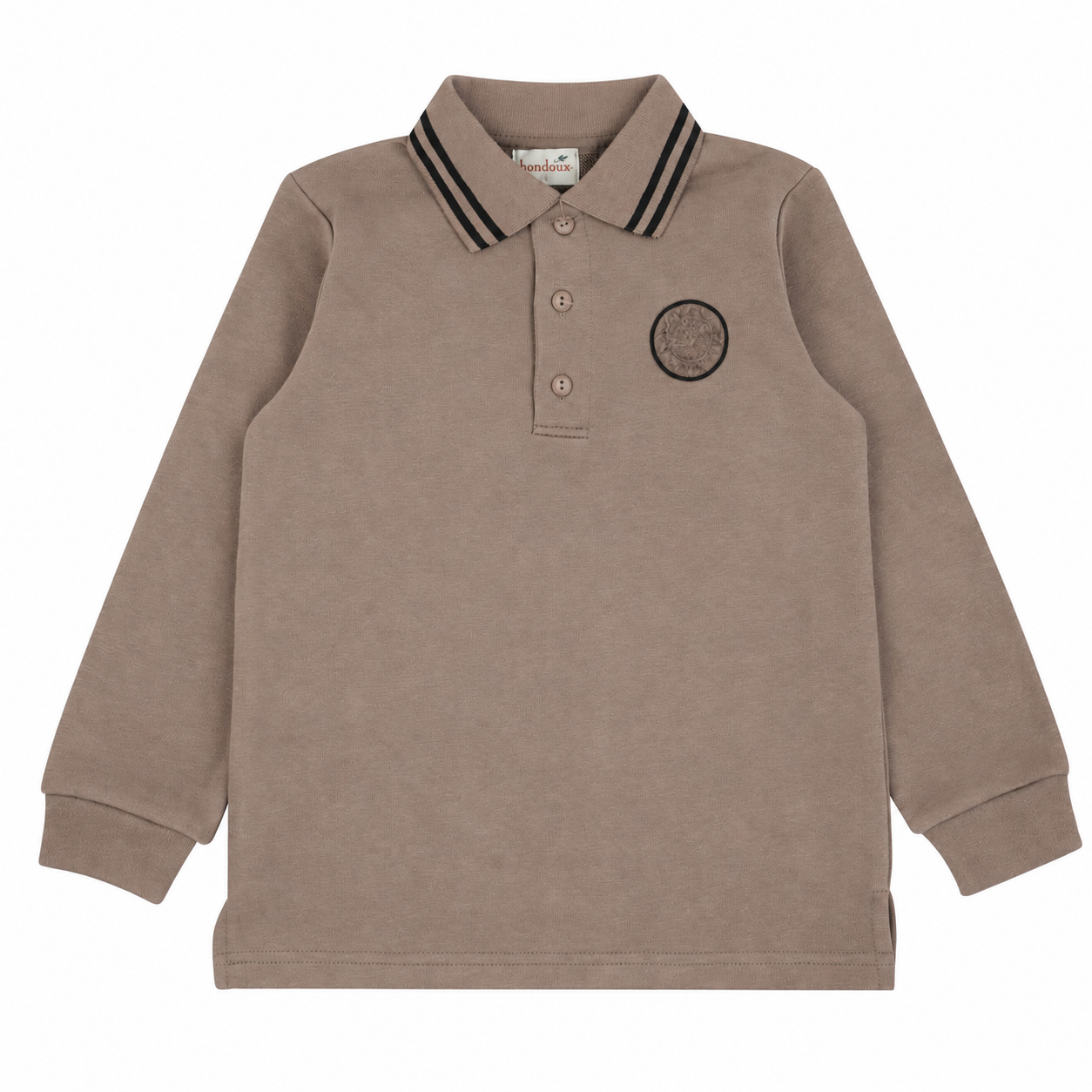 Sherpa Embroidery Taupe Polo