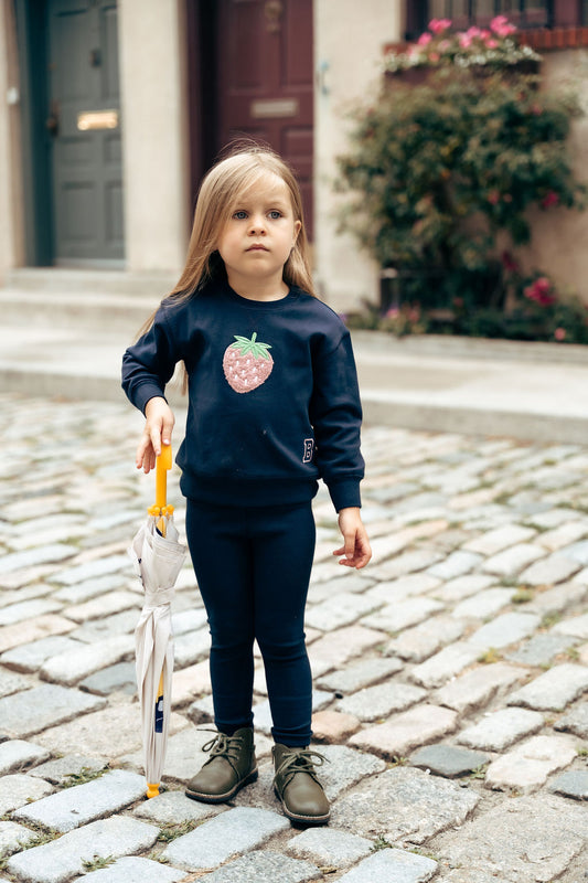 Sherpa Strawberry Navy 2 Pcs Set