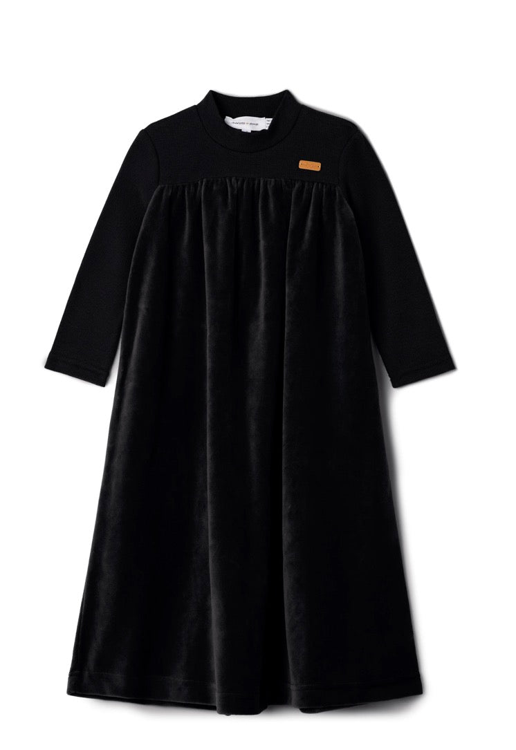 Girls Robe Velour & 2 x 2 Rib