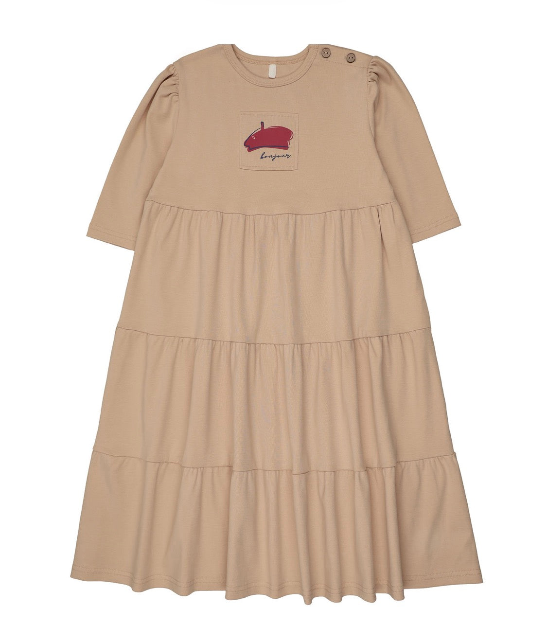 French-3-4-Sleeve-Dress