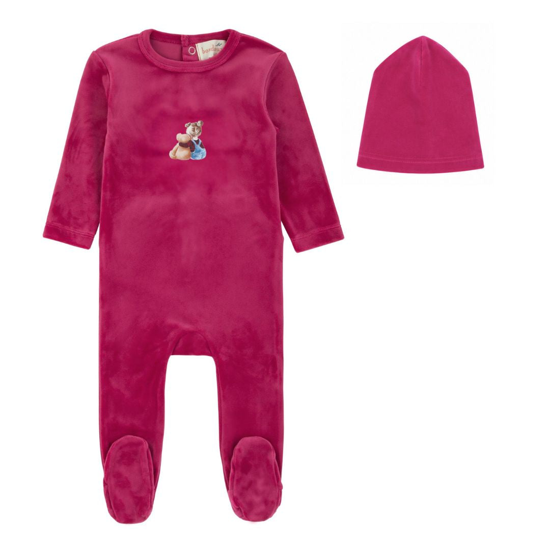 Raspberry Doll Footie