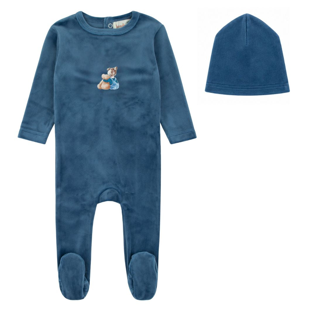 Dark Blue Doll Footie