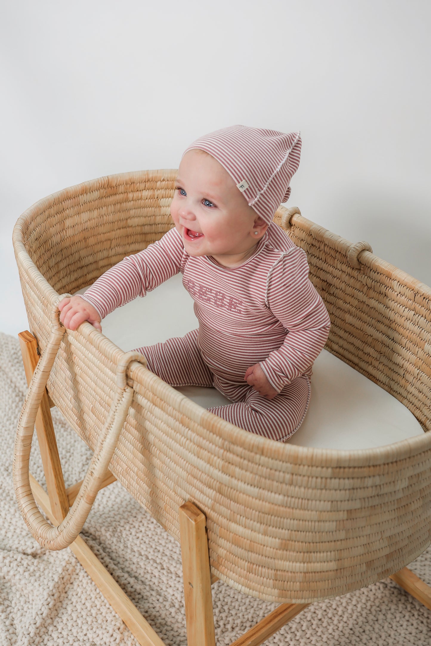 Bebe Brush Striped Stretchie