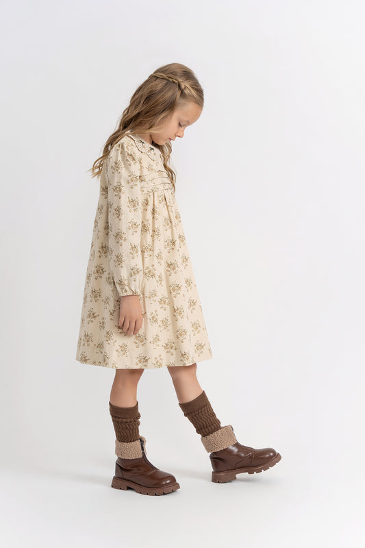 Dress With Crochet Collar