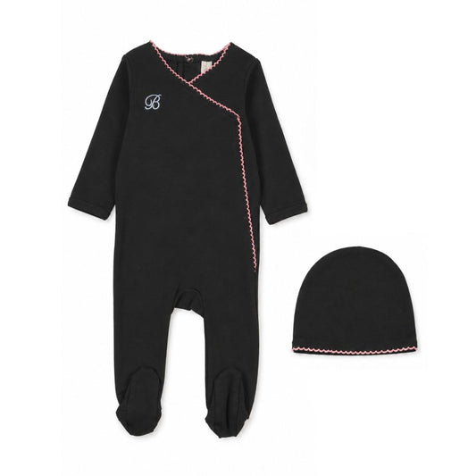 Piped Scalloped Footie Set