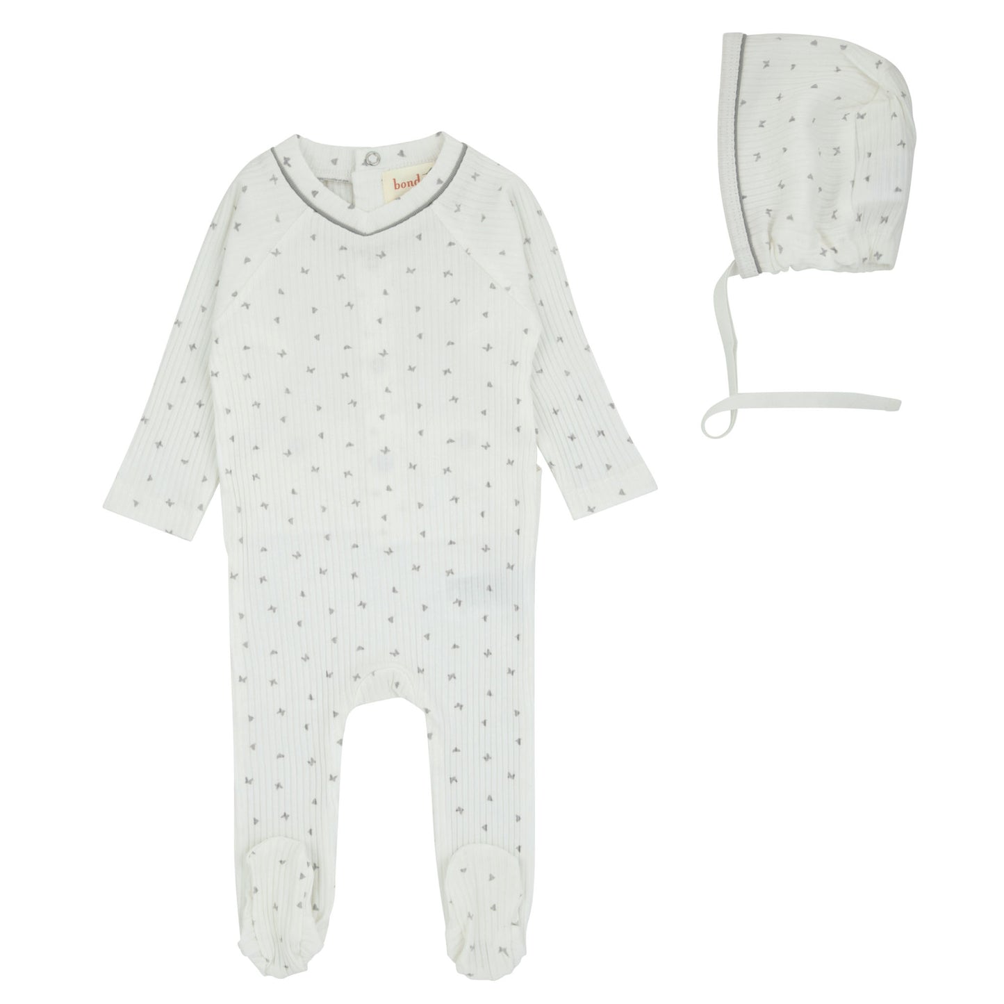 Butterfly Ribbed Footie