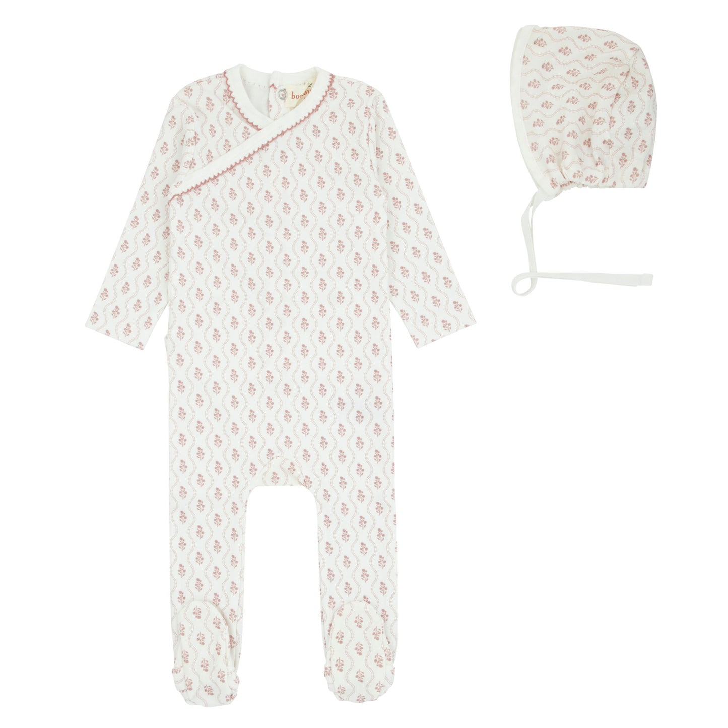Scalloped Print Footie