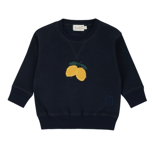 Sherpa Lemon Navy Top