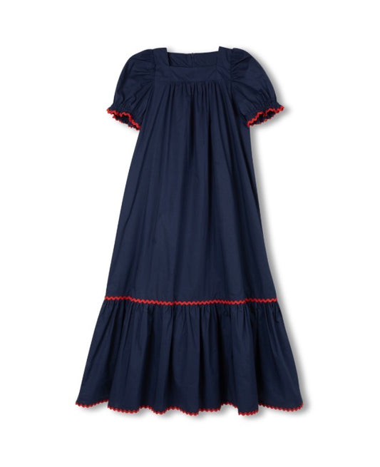 Poplin Square Neck Robe