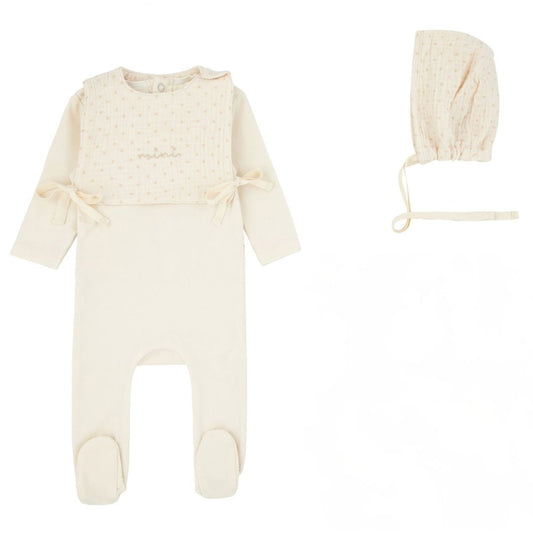 Polka Dot Bib Footie