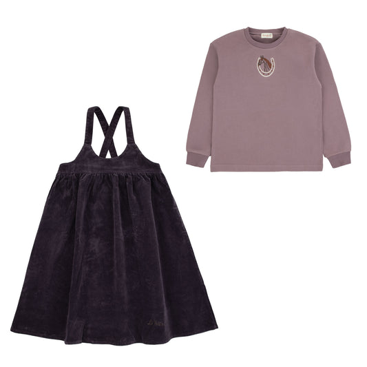 The Gallop Vintage Lilac Jumper Set