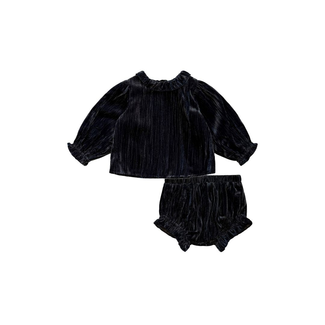 Crushed Velvet Baby Set