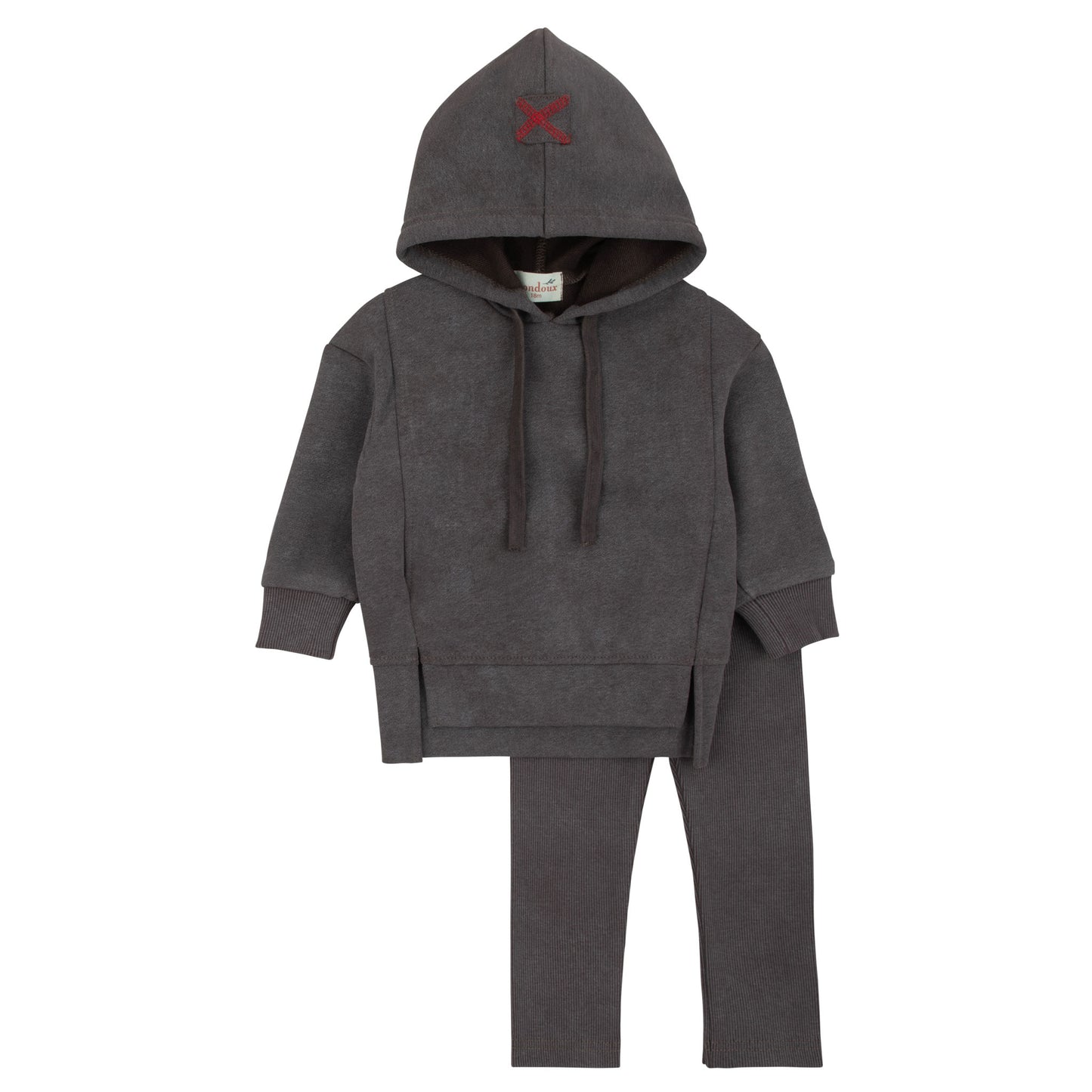 Acid Wash Smokey Brown Boys 2 Pcs