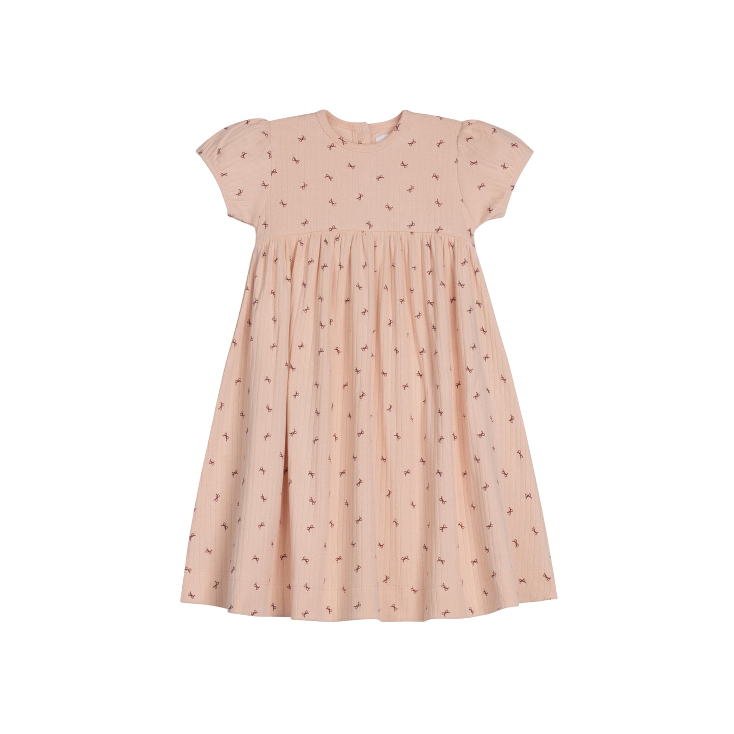 Bow Pattern Collection Short Sleeve Dress