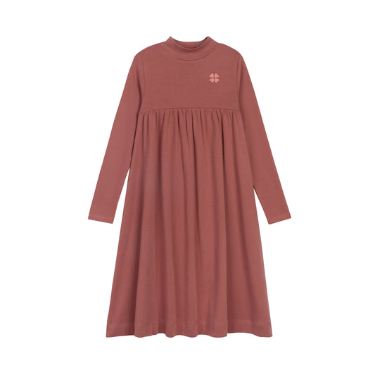 Embroidered Clover Pink Dress