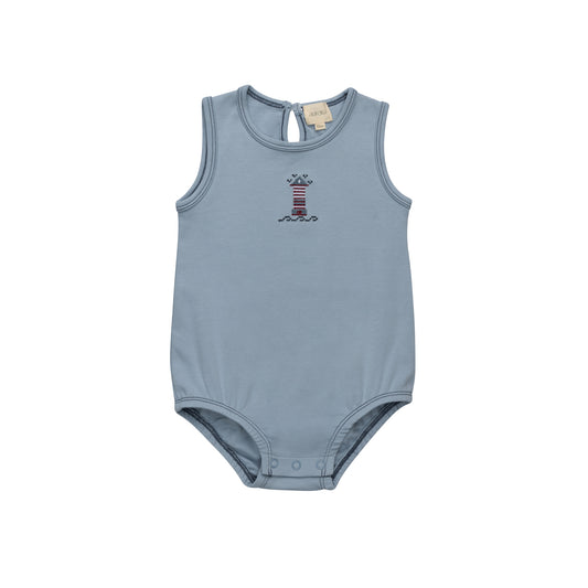 Cotton Crossstich Lighthouse Collection Romper