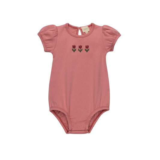 Cotton Crossstich Tulip Collection Romper
