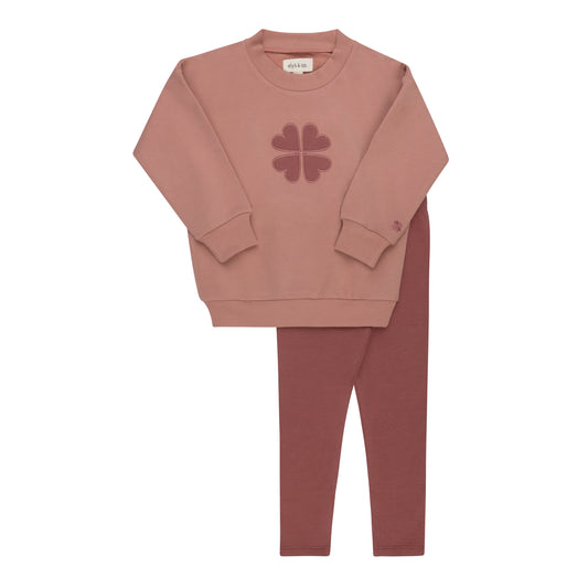 Embroidered Clover 2 PC Set