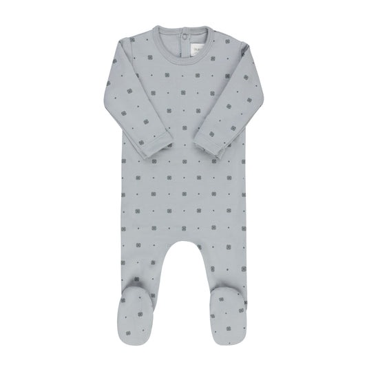 Geometric Floral Footie + Beanie