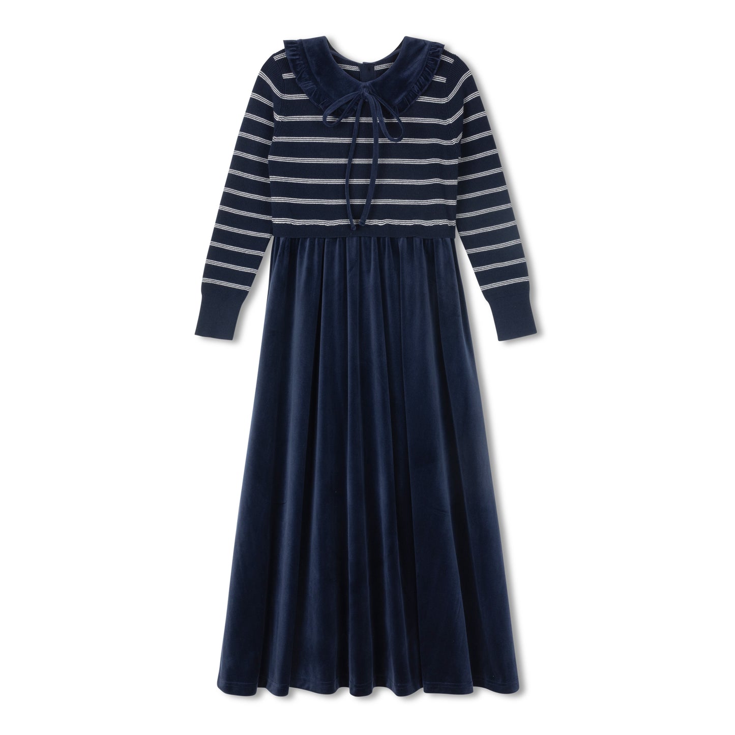 Navy Stripe Sweater Maxi