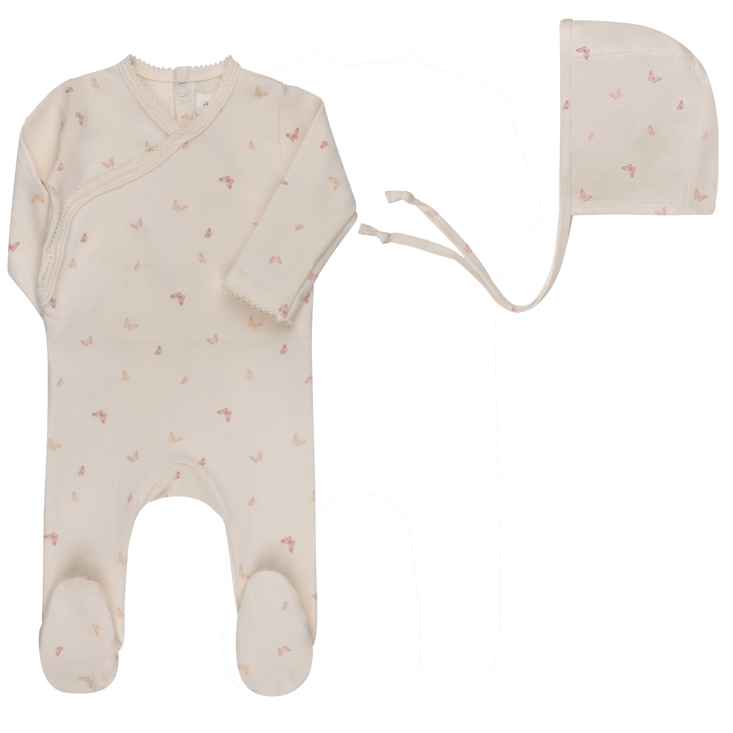 Jersey Cotton Butterfly/ Dragonfly Collection Footie + Beanie