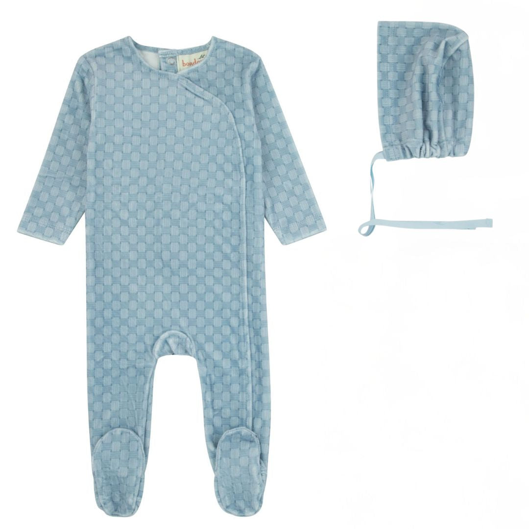 Weaved Blue Footie