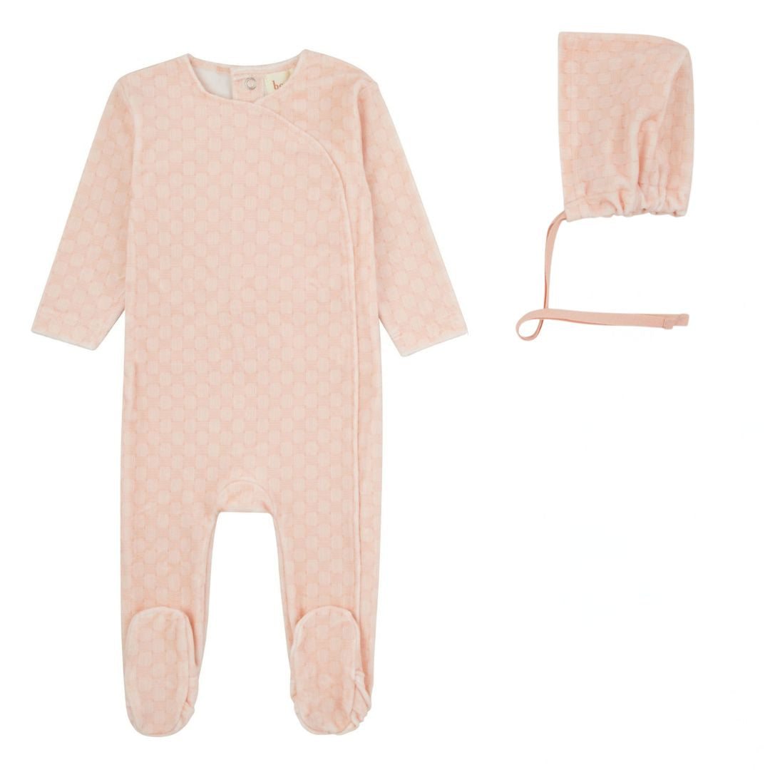 Weaved Peach Footie