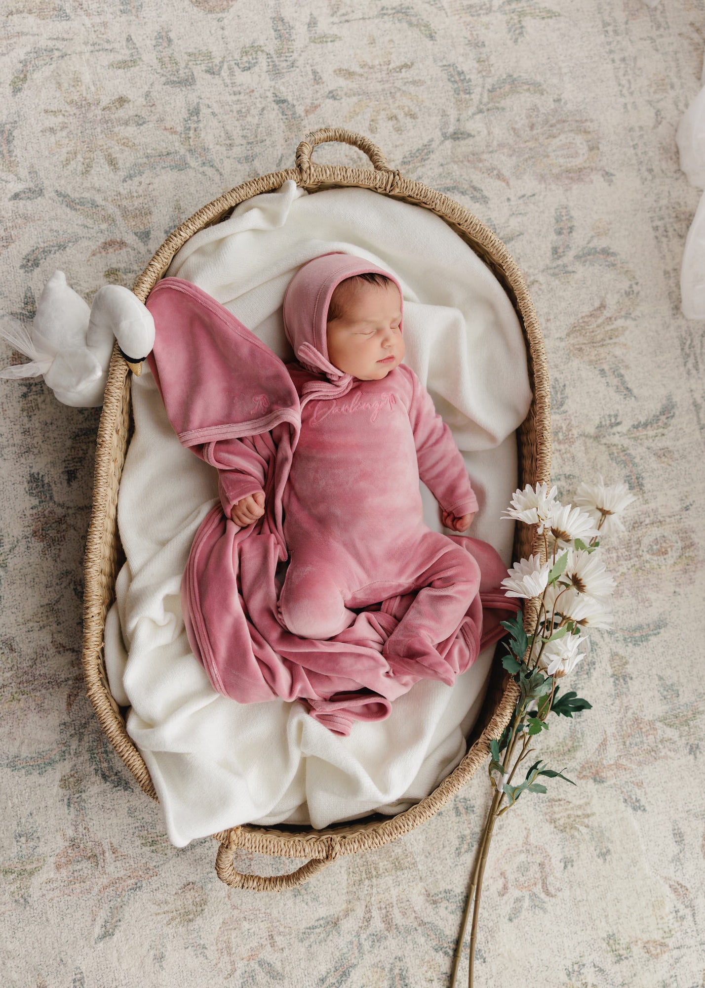 Darling Bow Footie Set - Orchid