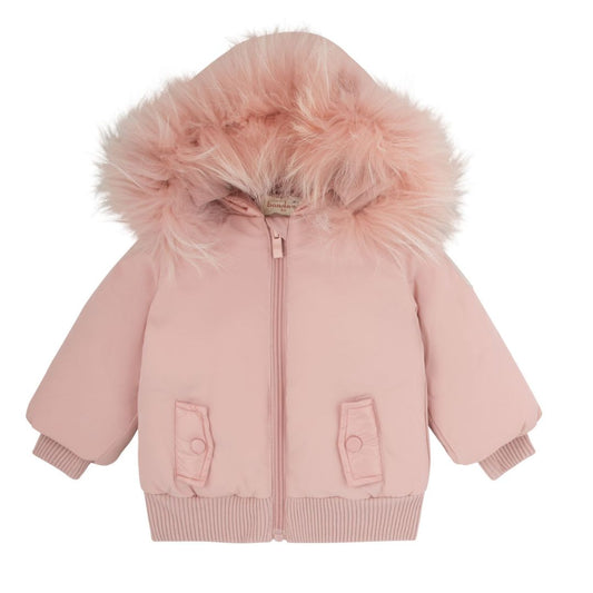 Matt/Shiny Detail Pale Pink Jacket