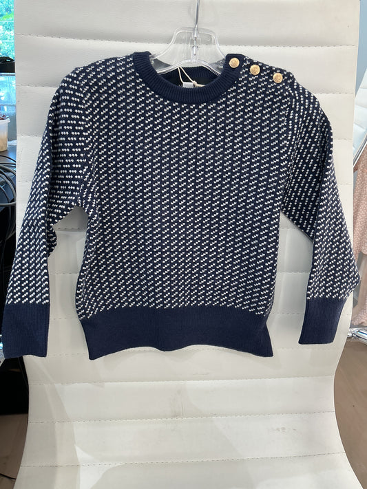 Pull Over Sweater with Gold Buttons