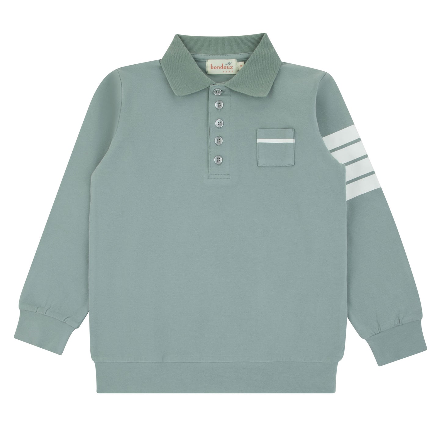 Polo White Striped Top Short Sleeve