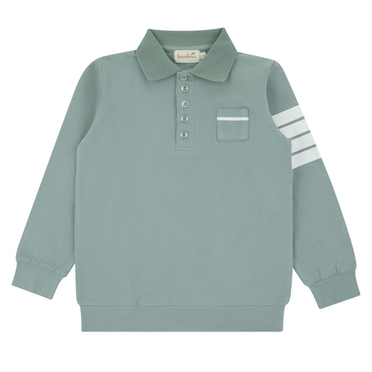 Polo White Striped Top Short Sleeve