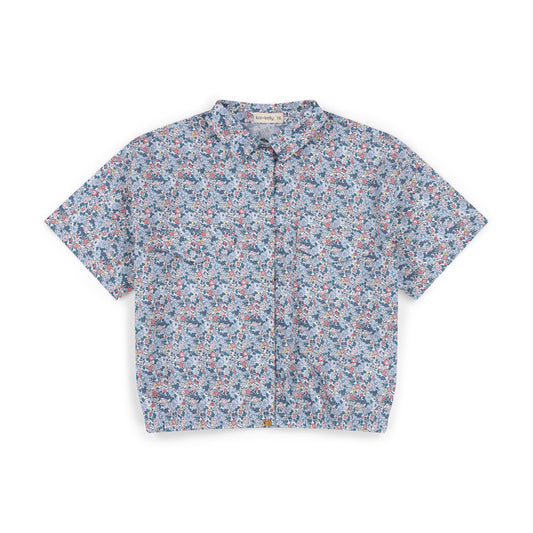 Crop Teen Floral Shirt