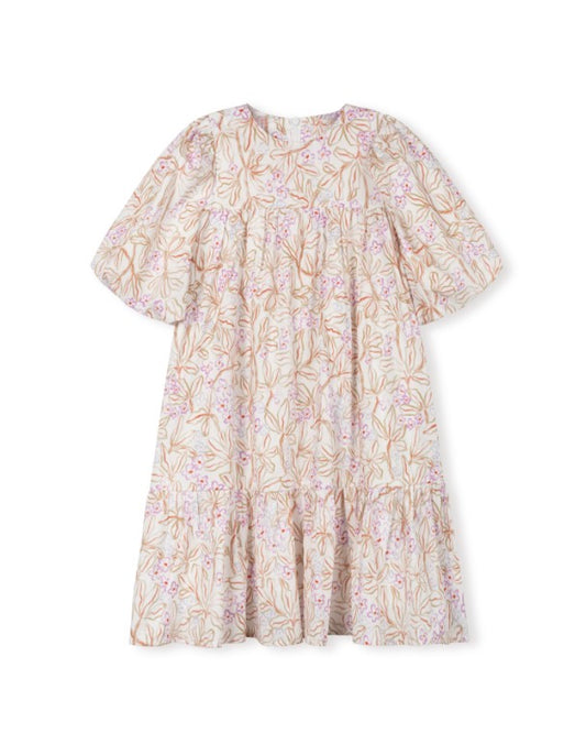 Floral Painted Babydoll Dress