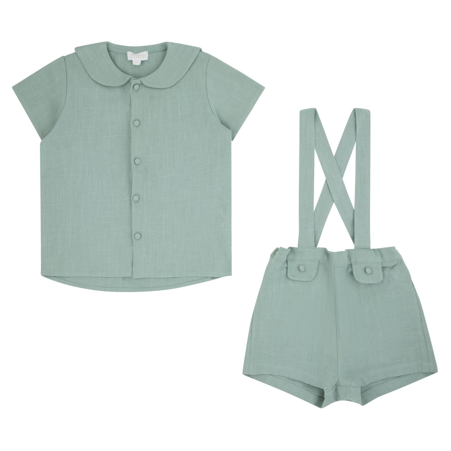 Textured Overalls