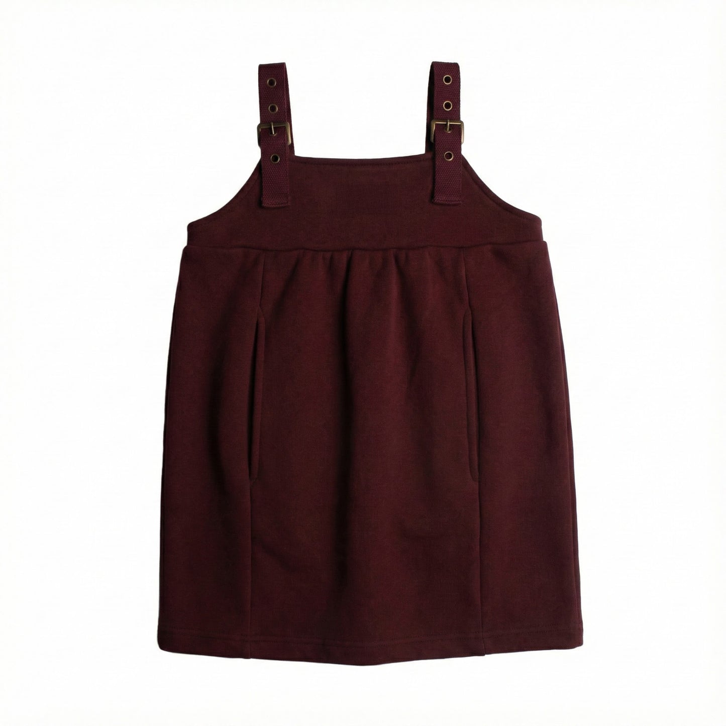 Burgundy Buckle Strap Jumper